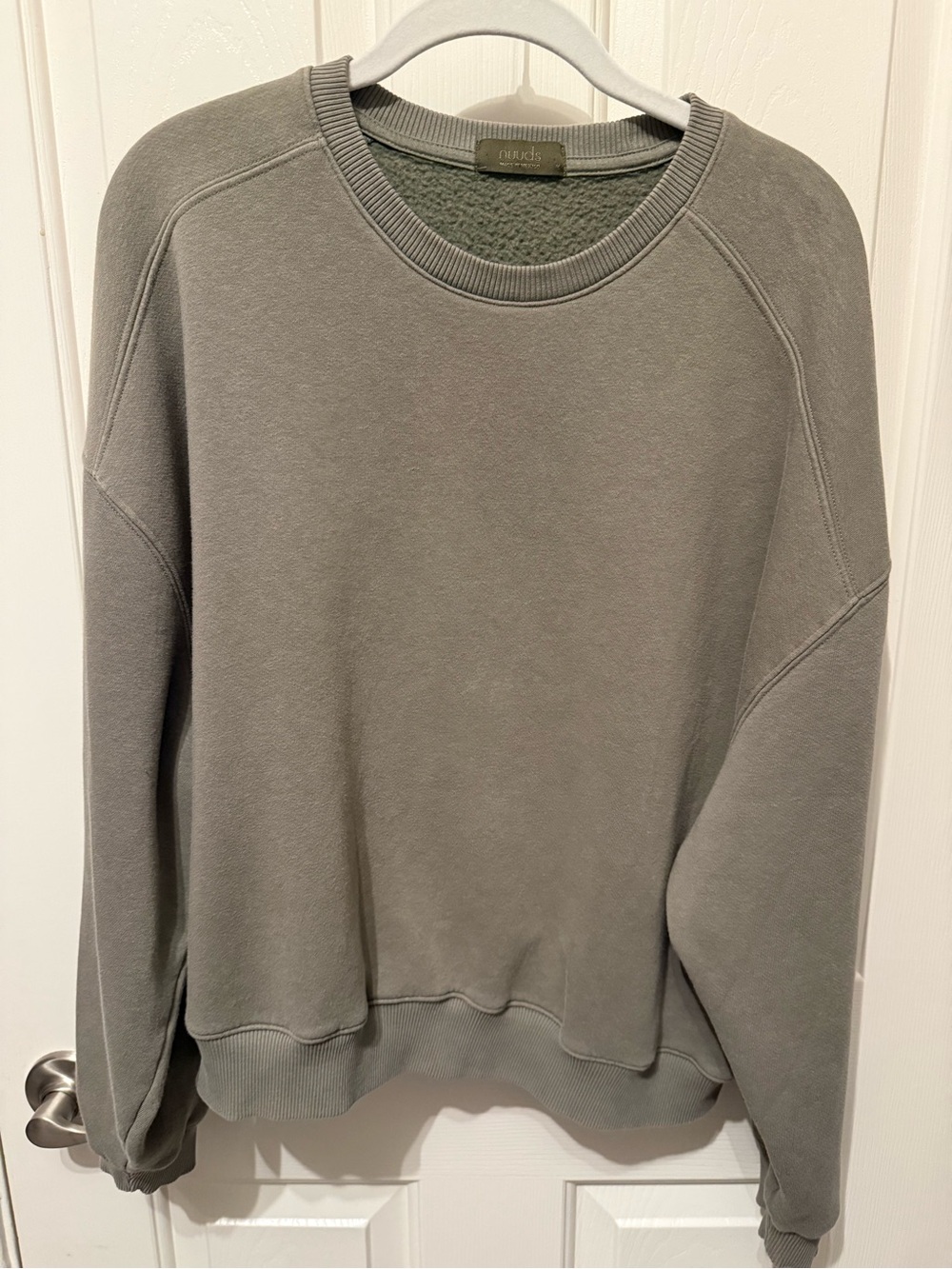 nuuds Olive Crewneck Sweatshirt